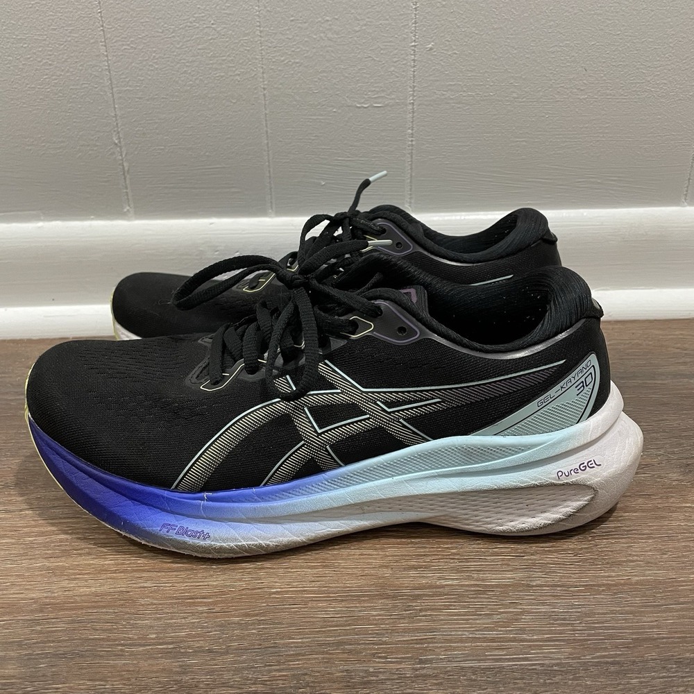 Size 9 Asics Gel-Kayano 30 Shoes Womens Black Running Road Sneaker 1012B357 FAIR - Picture 2 of 9